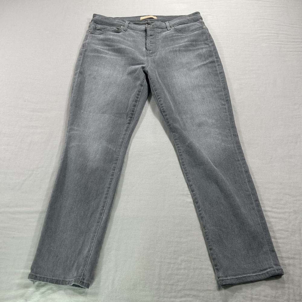 7 For All Mankind Jeans Womens 32 Josefina Skinny Boyfriend Button Fly Dark Wash
